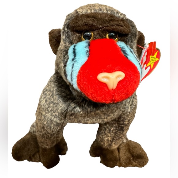 Ty Other - Ty Beanie Baby Cheeks The Baboon DOB May 18, 1999